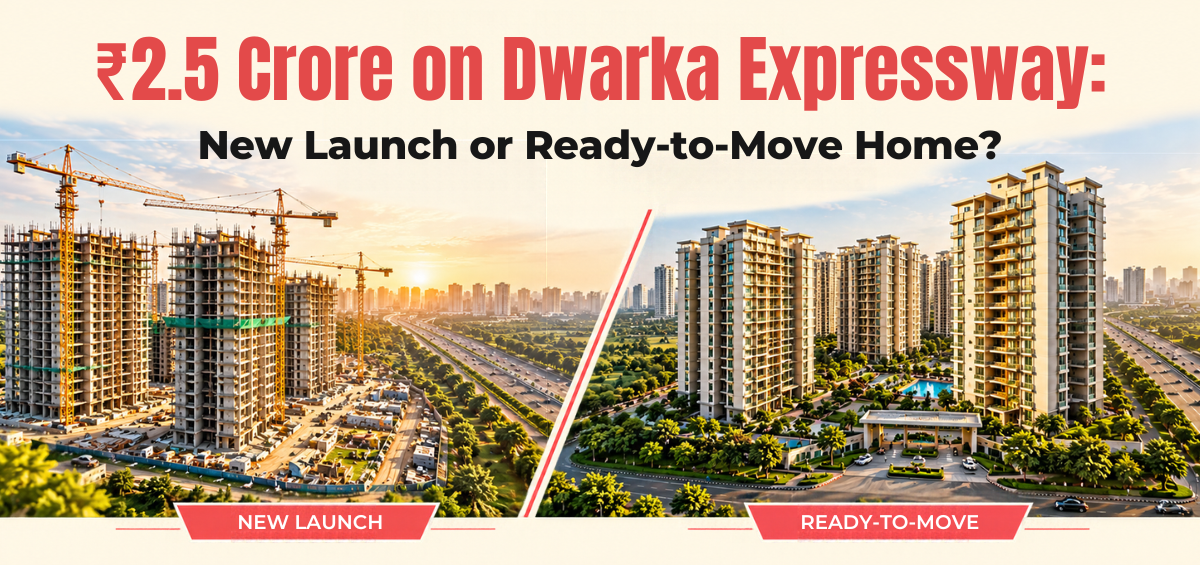 2.5 crore on dwarka expressway: NEw launched ready to move home
